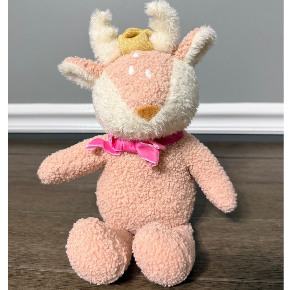Cloud Island Pink Sherpa Deer Plush Stuffed Animal Toy